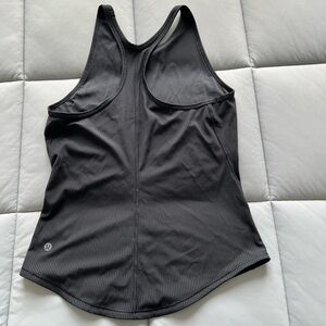 lululemon athletica Black Fitted Backless Tank Top